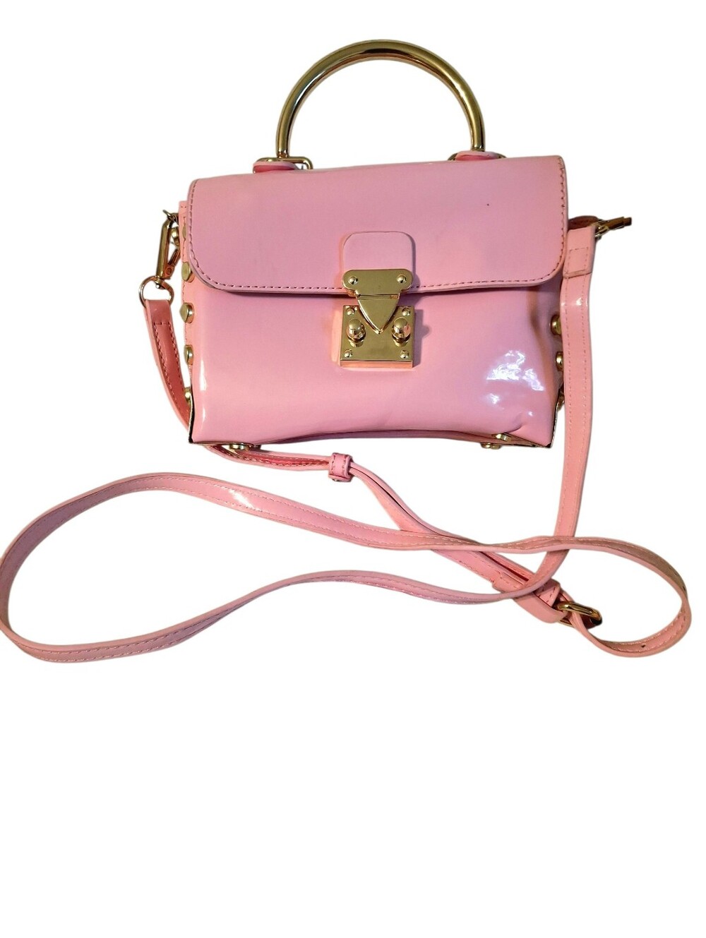 Pink Like Dreams Mini Studded Crossbody Bag